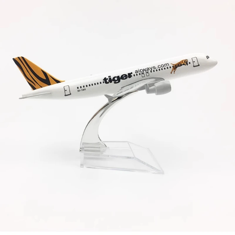 

16cm Tiger Airplane Airbus A320 Model Aircraft Plane Model Toys Collectible