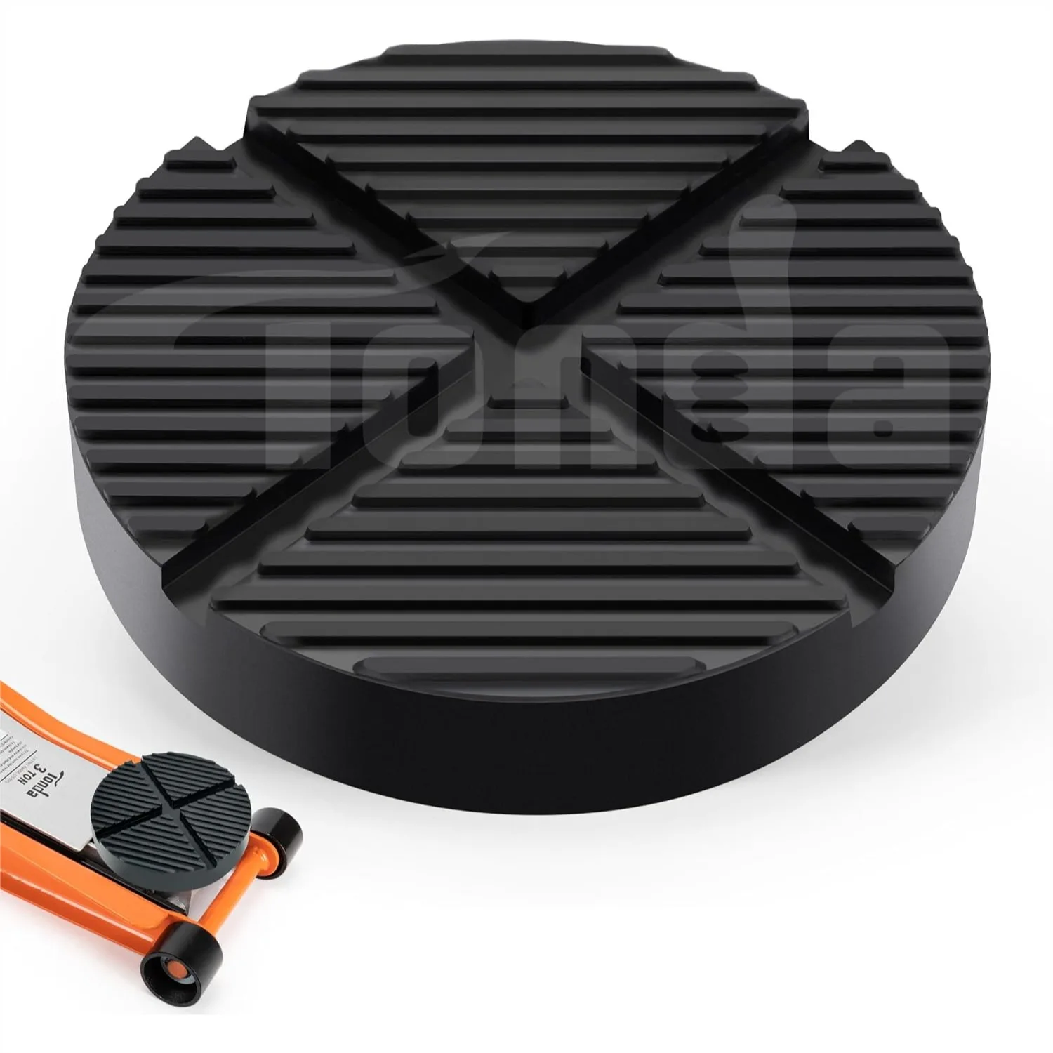 

Universal Floor Jack Rubber Pad Adapter for Pinch Weld Frame Rail Protection, 1 Pack