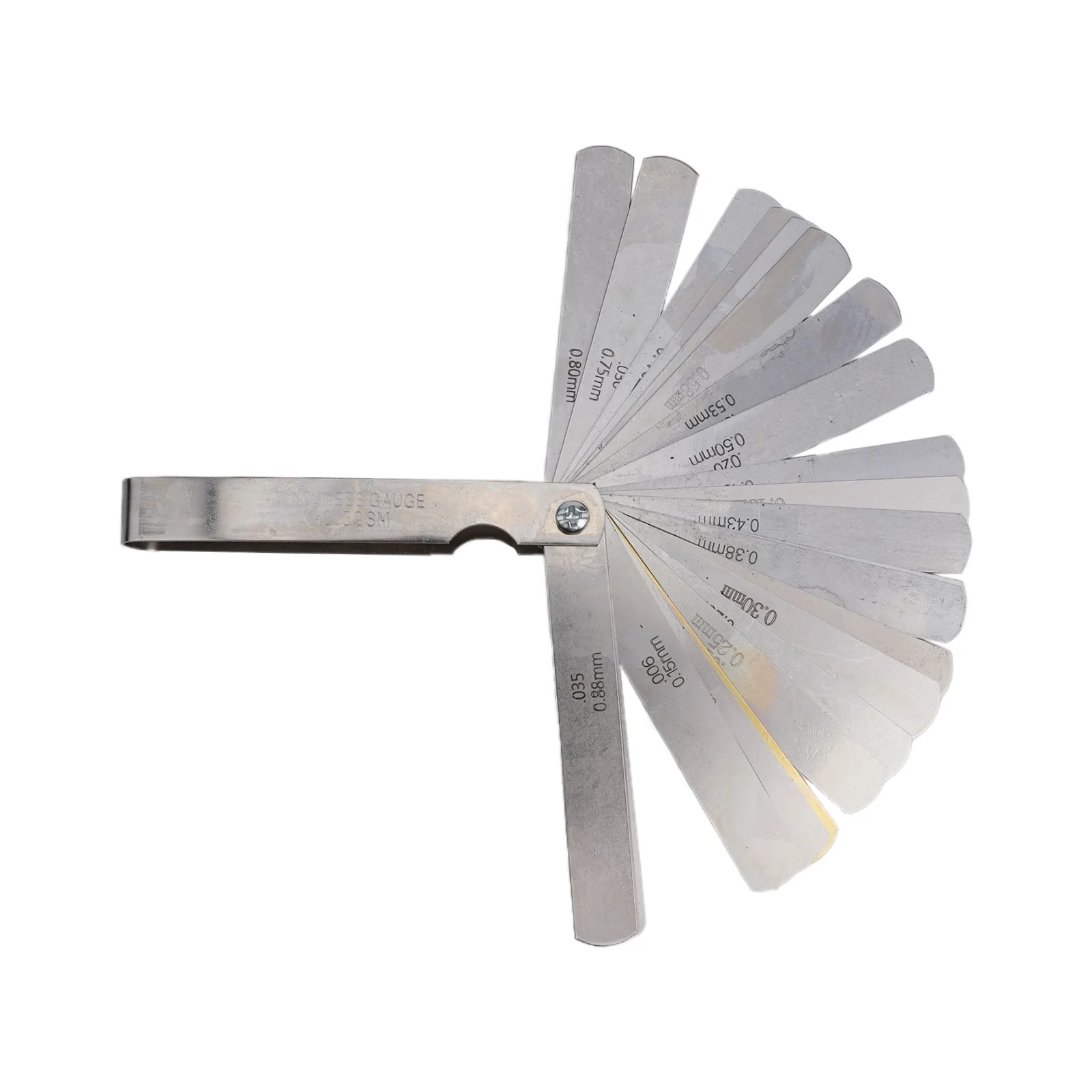 

Blades Gap Width Blades Gap Width Inch Inch Feeler Gauge Metric Dual Marked Imperial And Metric Gap Measuring Tool Dual Marked