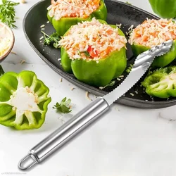 Pepper Core Remover Jalapeno Pepper Corer Tool Chili Deseeder Sharp Edge Kitchen Gadget Seed Remover Slice off Vegetables top