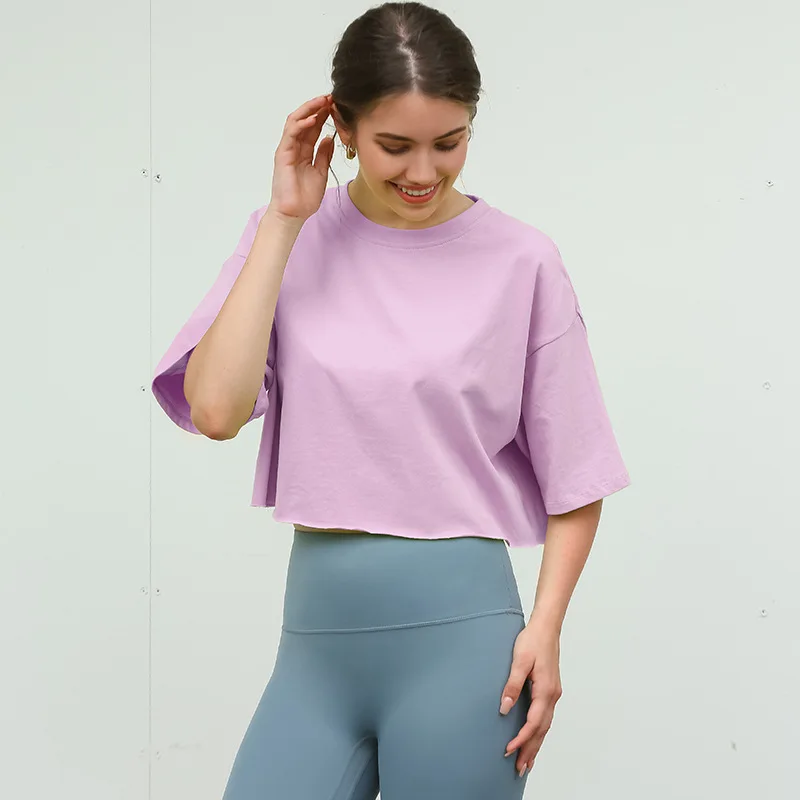 เสื้อยืดผู้หญิงสไตล์อเมริกันสุดฮอต รุ่น Heavy Pure C คอลเลคชั่นฤดูใบไม้ร่วง 2025 แฟชั่นสำหรับสุภาพสตรี วัสดุอื่นๆ 00%