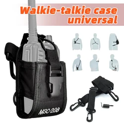 Walkie Talkie Bag Nylon Holster Carry Case Adjustable Triangle Strap Protective Cover Walkie Talkie Bag Universal Accessories