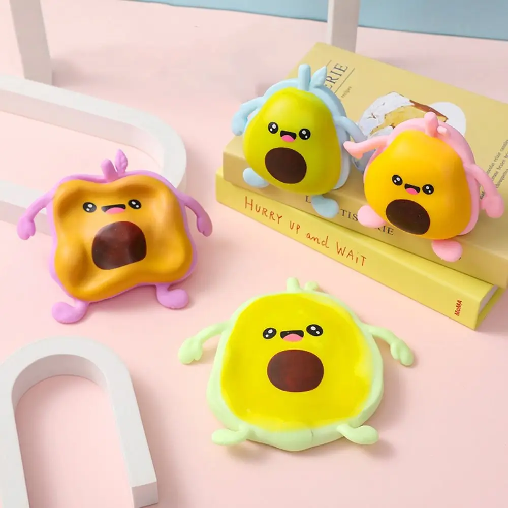 Niedliche Avocado-Quetschspielzeuge, Kneten, Prise, Avocado-Frucht, Quetschball, weich, langsamer Rückprall, sensorisches Spielzeug, Geschenke für Kinder und Erwachsene