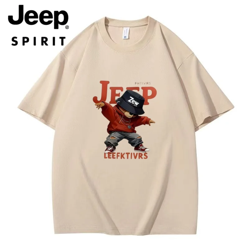 Men Women Casual Outdoor Basic T-shirt 2026 New 260G Thick Pure Cotton Loose Drop Shoulder Crew Neck Short Sleeve