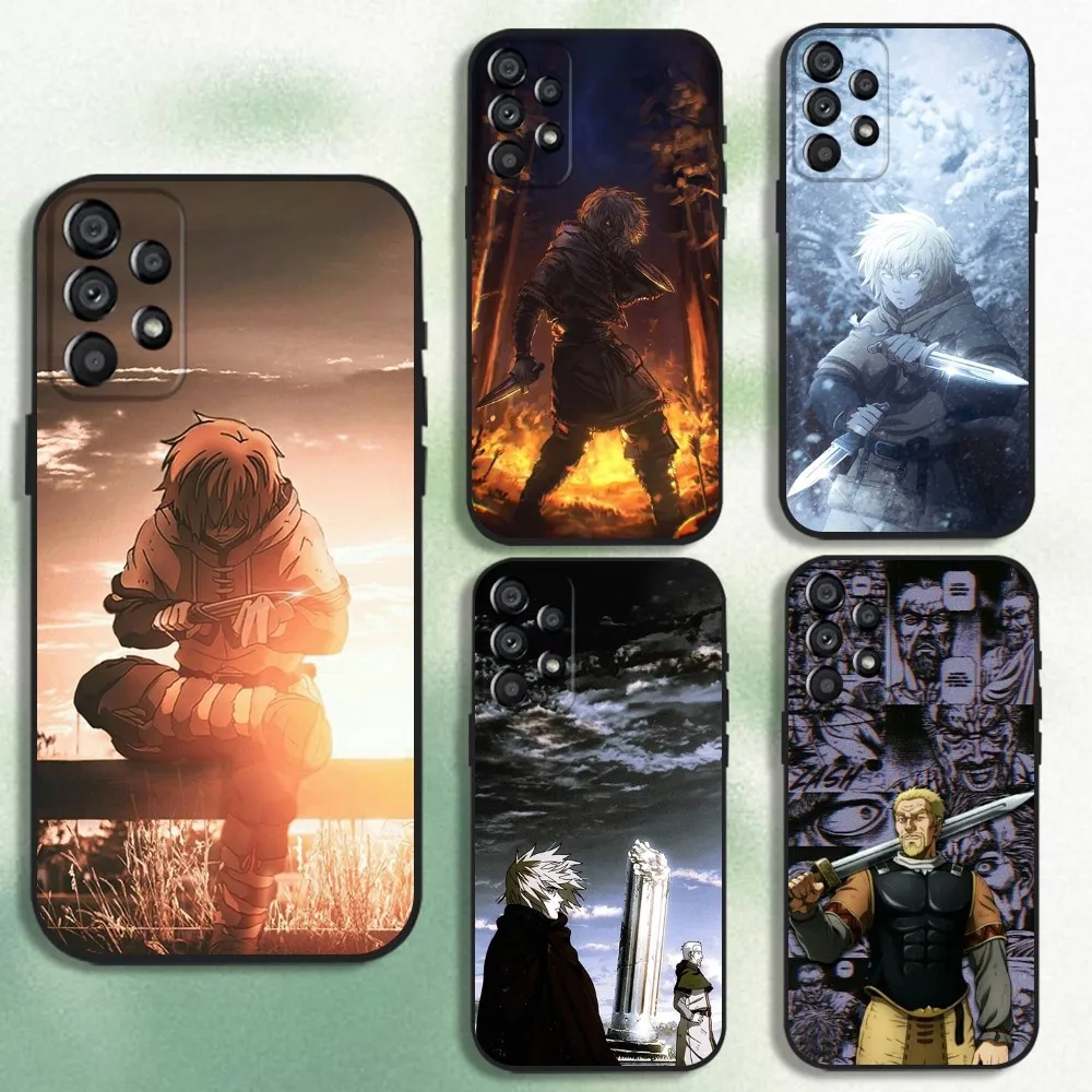

Anime Vinland Saga Phone Case For Samsung Galaxy A20,A21s,A22,A31,A32,A52,A53,A72,73,A80 Soft Black Cover
