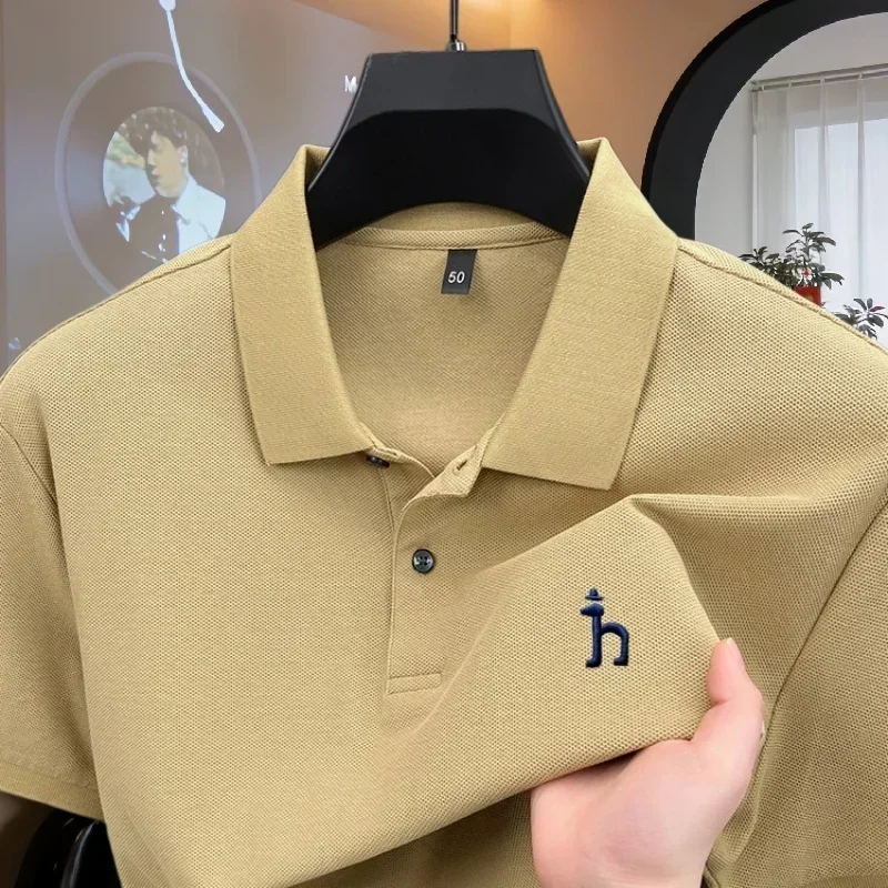 100% reine Baumwolle, hochwertiges Marken-Poloshirt für Herren, kurzärmelig, Sommermode, exquisit gesticktes Golf-Oberteil, lässiges T-Shirt. ﻿ – Detail 31