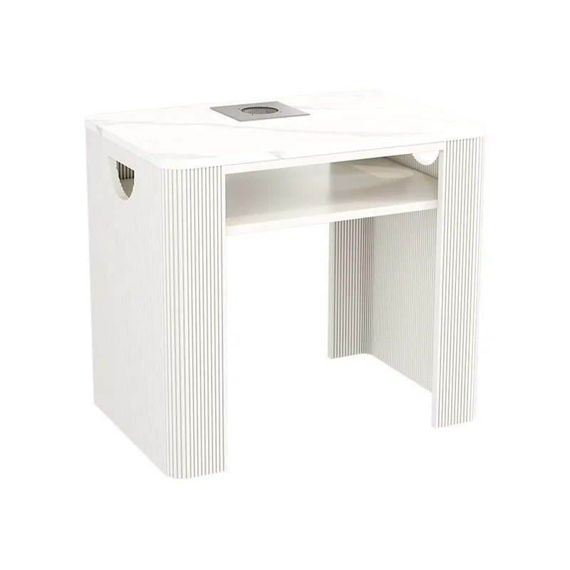Marble Wrought Manicure Table Tool Storage Industrial Waterproof Nail Table Modern Designer Salon Furniture Nageltisch XYMJZ