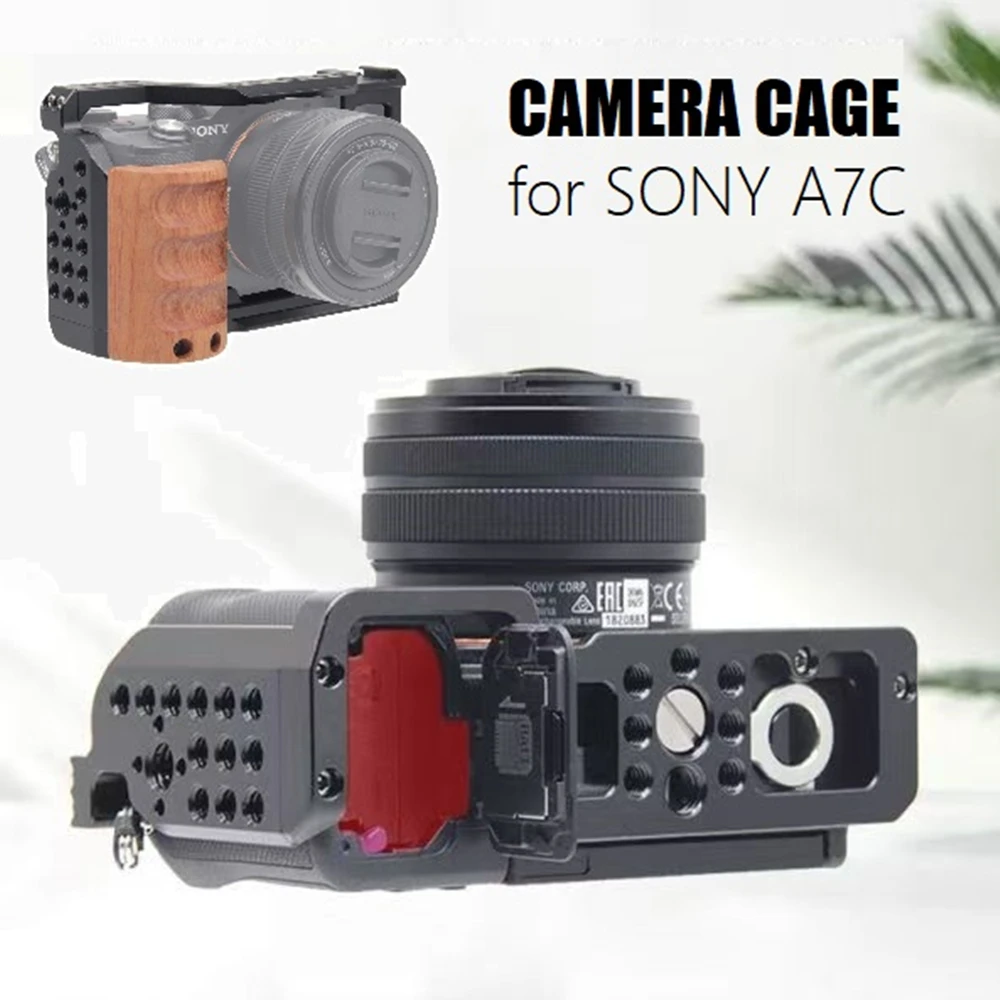 

Профессиональная защитная рамка для камеры SONY Alpha7C ILCE-7C A7C MarkII, с монтажными отверстиями 1/4 дюйма для монитора и микрофона