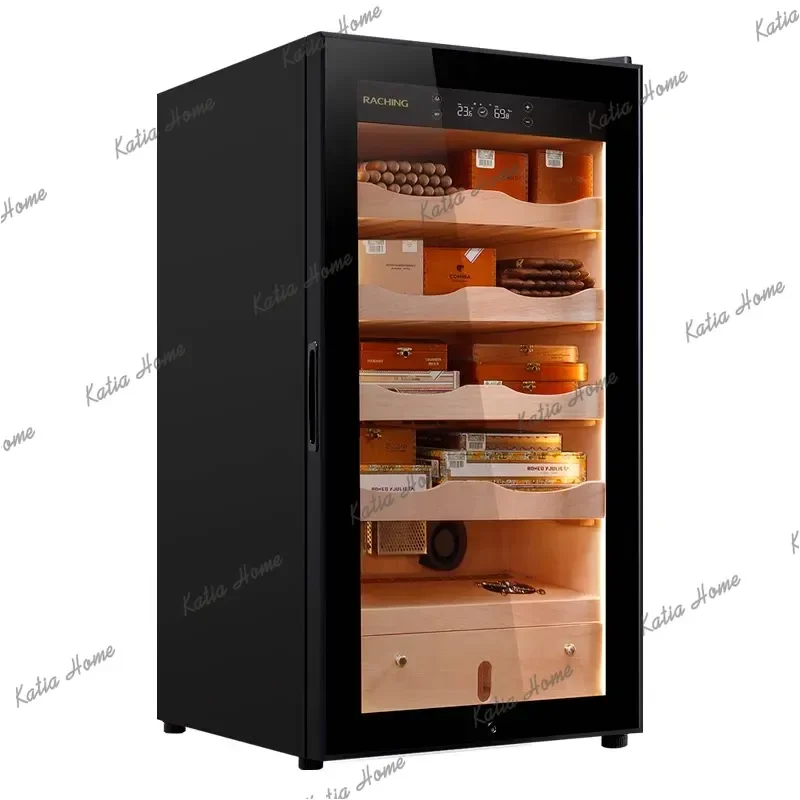 LSModern High-End Cigar Cabinet with Compressor Constant Temperature & Humidity Cigar Box Humidifier Living Room Furniture FYCC