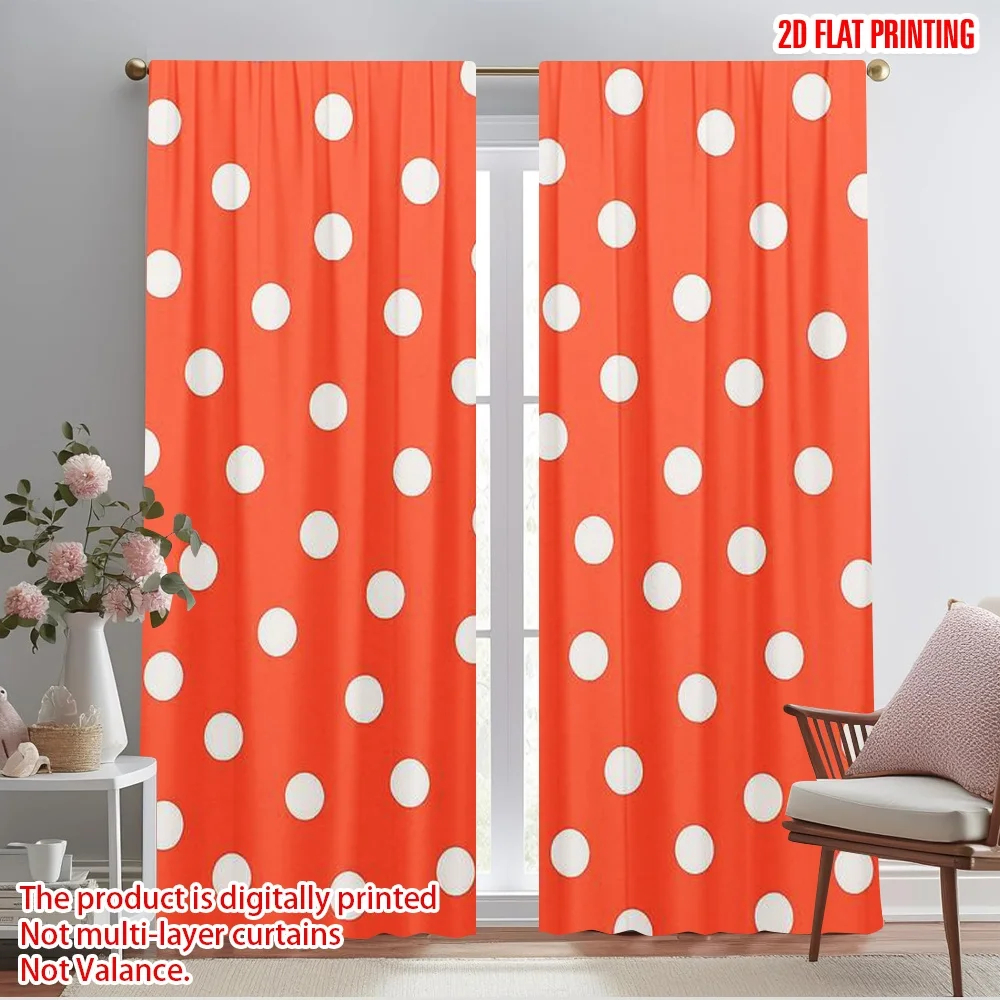 2 uds., cortinas con estampado de avión 2D, persianas enrollables, poliéster blizo de lunares (sin varilla), decoración del hogar para dormitorio, sala de estar,