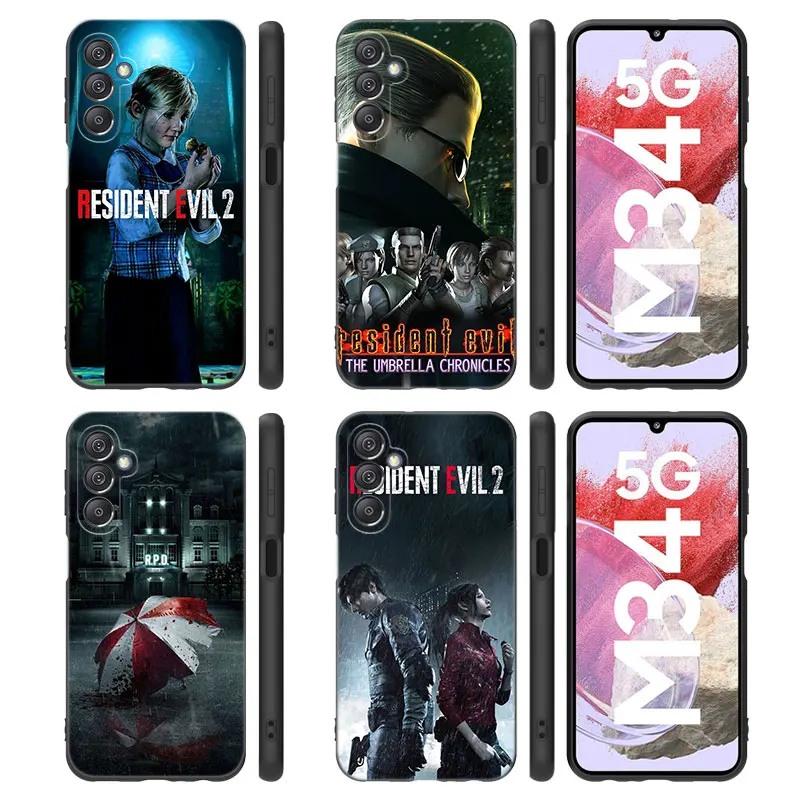 R-RESIDENT GAME EVILS Phone Case For Samsung Note 8 9 10 Lite 20 Ultra M40 M60 M80 S M14 M32 M33 5G M04 M10 M11 M31 M42 M51 M62