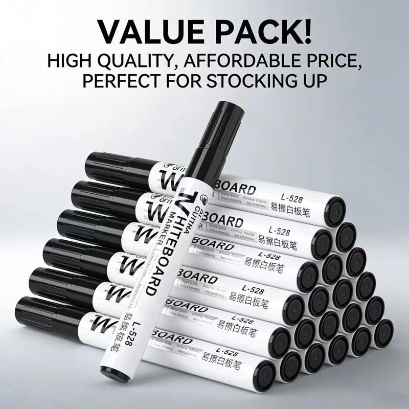 1-100Pcs Erasable Whiteboard Marker Pen Blackboard Marker Teaching Chalk for Glass Office School Stationery White Board Marker