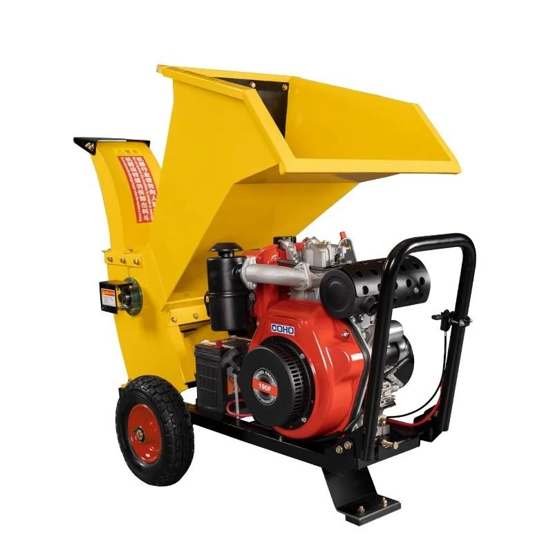 Model FSJ-15 Branch Shredder Orchard Shredder Garden Branch Shredder Mobile New Tree Straw Mechanical Shredder