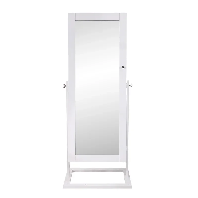 

full-length mirror floor-to-ceiling mirror, movable makeup mirror cabinet, jewelry cabinet storage cabinet
