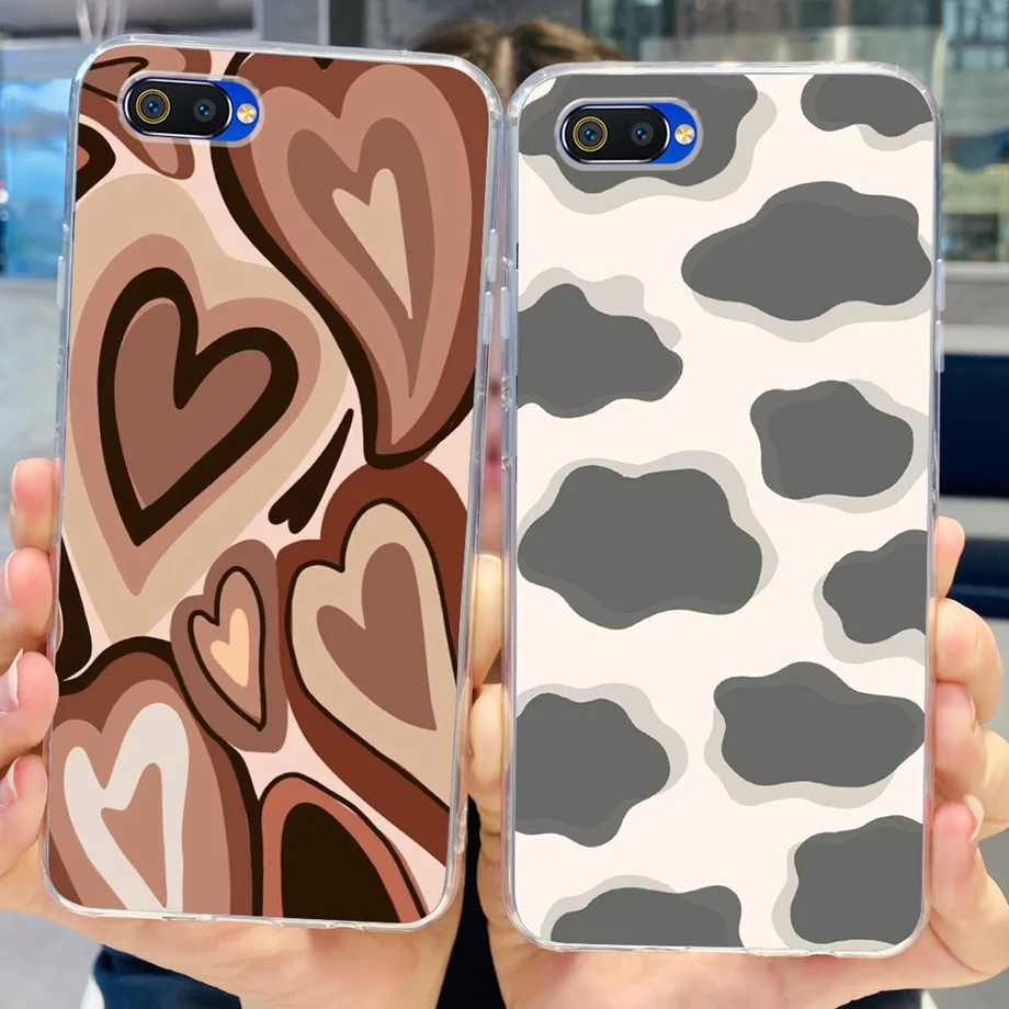 For OPPO A1K Phone Case Silicone Soft Coque For Realme C2 oppo a1k RMX1941 A1K A1 k Funda Flower Heart Butterfly Cat Cute Cover image 5