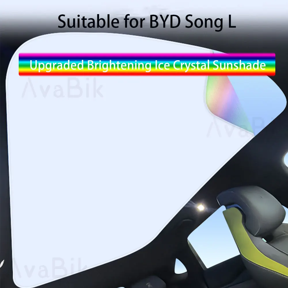 

For BYD Song L Colorful Ice Crystal Car Roof Sunshade Skylight Blind Shading Windshield Sunroof Cover Sun Protection Accessories