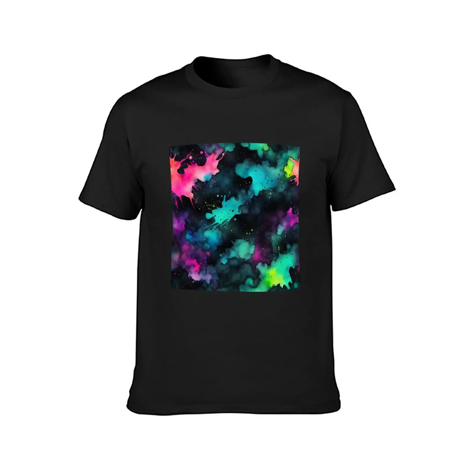 Neon Ink Splatter T-Shirt heavyweights boys animal print customs design your own t shirts for men cotton