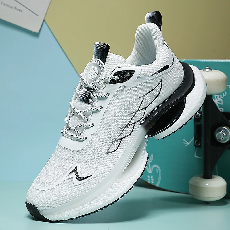 

Mens Running Shoes Impact Resistance Cushioning for Marathon Races Sports Comfortable Light Outdoor Fitness Shoes for Teenagers