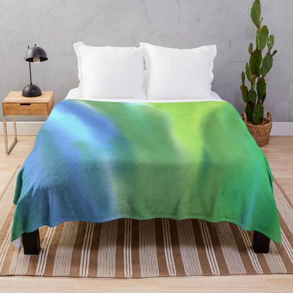 

Blue Green Aurora Throw Blanket Softest Blankets For Baby Blankets