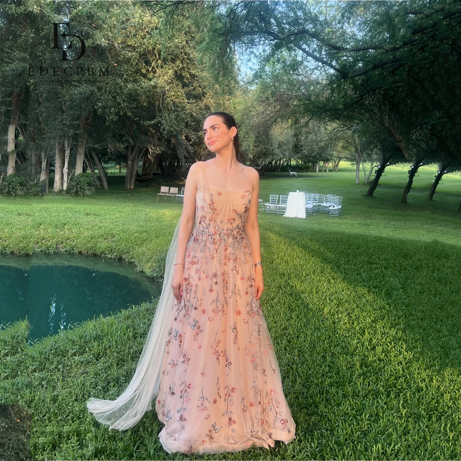 

EDECPBM Customized Women's Elegant Dresses for Special Occasions Prom Dresses 2025 Chic Evening Dress new in dresses فساتين سهرة