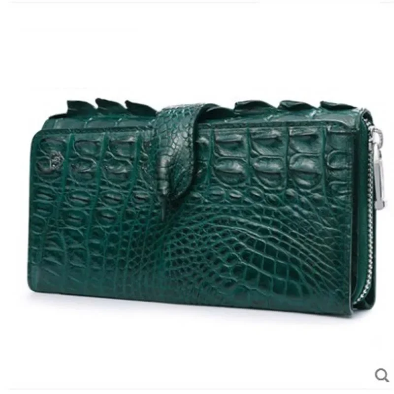 

gete 2025 new crocodile clutch for ladies leather fashion dinner bag long purse crocodile bag women