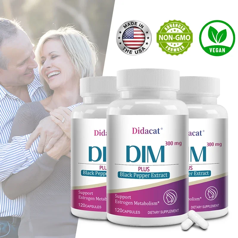 DIM+ Alkaloids - Female Endocrine Balancing Supplement, Supports Menopause, Antioxidant, Relieves Fatigue and Mood