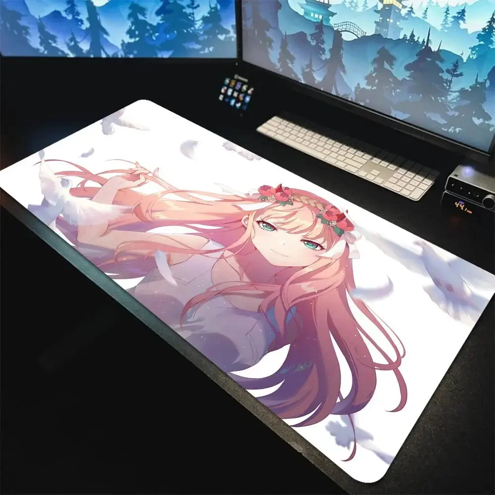 Anime D_darling in the franxx Mouse Pad New Gaming HD Large Mousepad Anti-slip Mouse Mats Rubber Durable Keyboard Mouse Mat