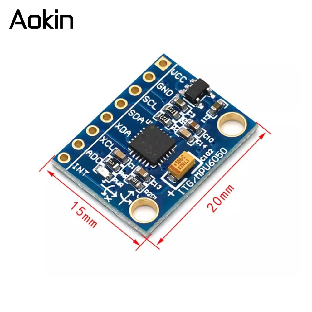 1/5/10 قطعة GY521 GY-521 MPU6050 IIC I2C واجهة 3 محور التناظرية جيروسكوب الاستشعار التسارع وحدة متوافقة لاردوينو #2