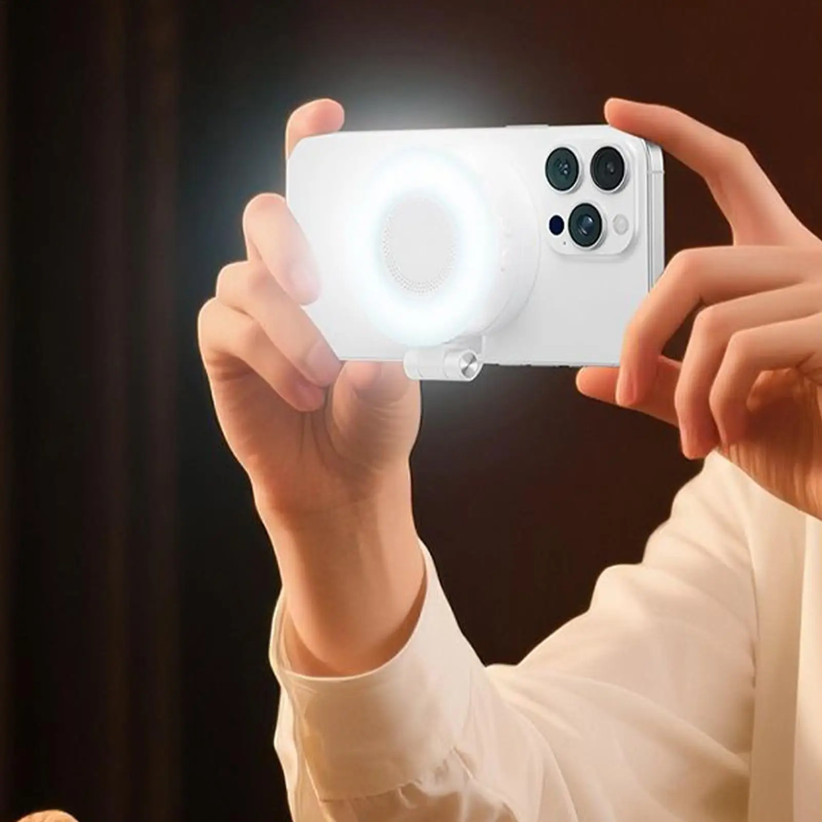 Selfie Light For Phone Magnetic Fill Phone Light For Video Recording 3 Modes Adjustable Lighting For Makeup Laptop Webcam Camera