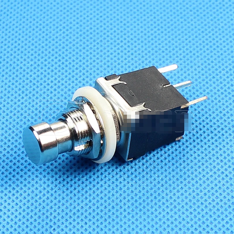 PBS-24-112P SPDT Momentary Push Button Switch with PCB Terminals 3 PIN Stomp Foot Pedal