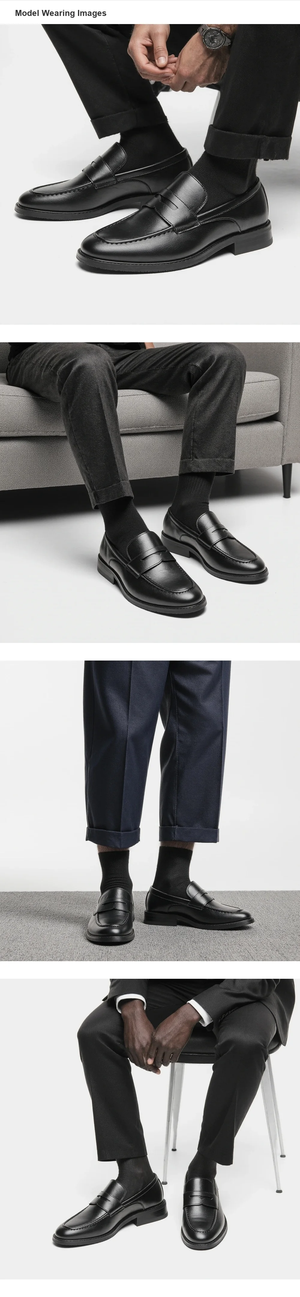 Herren-Loafer Modische Atmungsaktive Sommer-Komfortschuhe für Männer – Detail 4