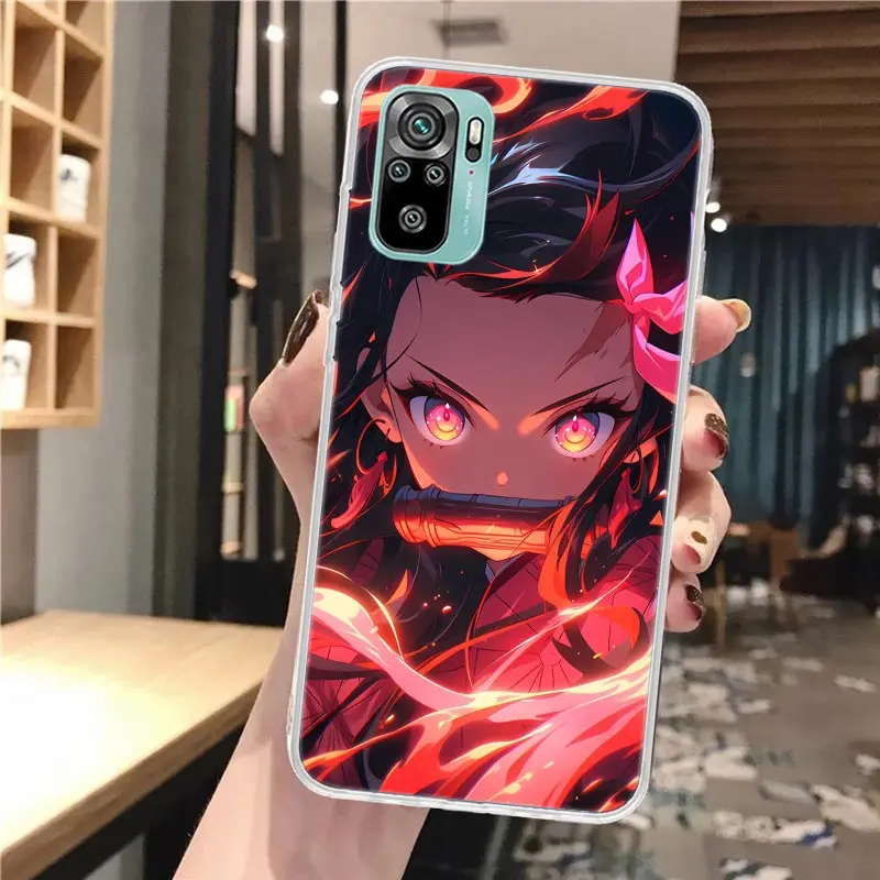 Nezuko Demon Slayer Soft Phone Case For Xiaomi Redmi 10 10A 10C 9 9A 9C 9T 12 12C 8 8A 7 7A 6 6A S2 K20 K40 Pro 10X K30 Coque