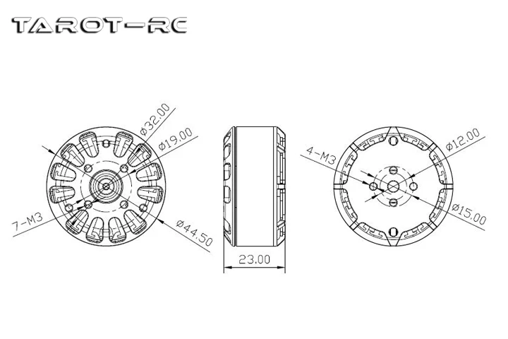 Tarot Martin 4012 Brushless Motor 6S 320KV Efficient Long Endurance Motor TL40P12