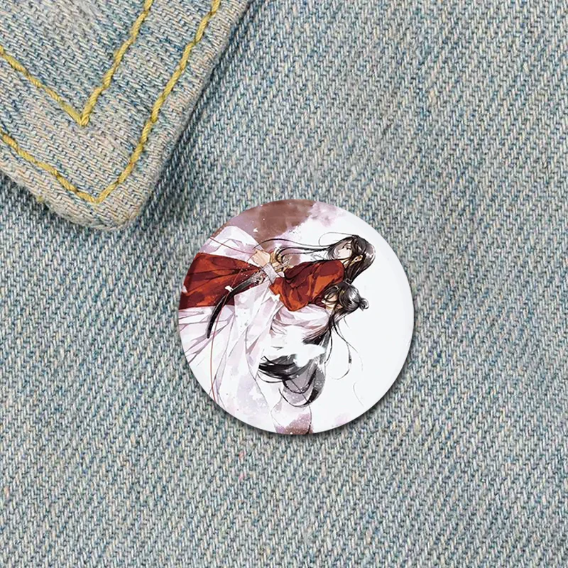 أنيمي السماء الرسمية نعمة دبابيس الكرتون شارة معدنية لحقيبة الظهر الملابس مجوهرات اكسسوارات هوا تشنغ/شي ليان دبابيس #3