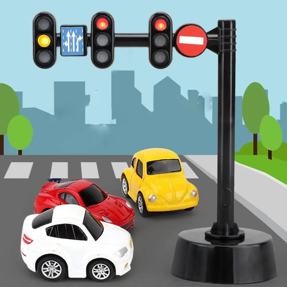 

Early Educational Traffic Lights Toy Lamp Prop Playset Mini Traffic Signal Light Model Child 13.5*12cm