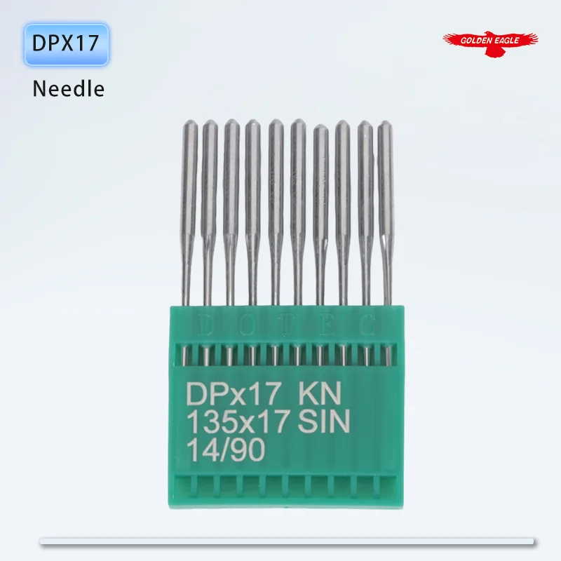 (100PCS) Dotec DPX17 Needle For Walking Foot / Chainstitch Sewing Machines SY3355 135X17 SY3357 Small-Ball Point