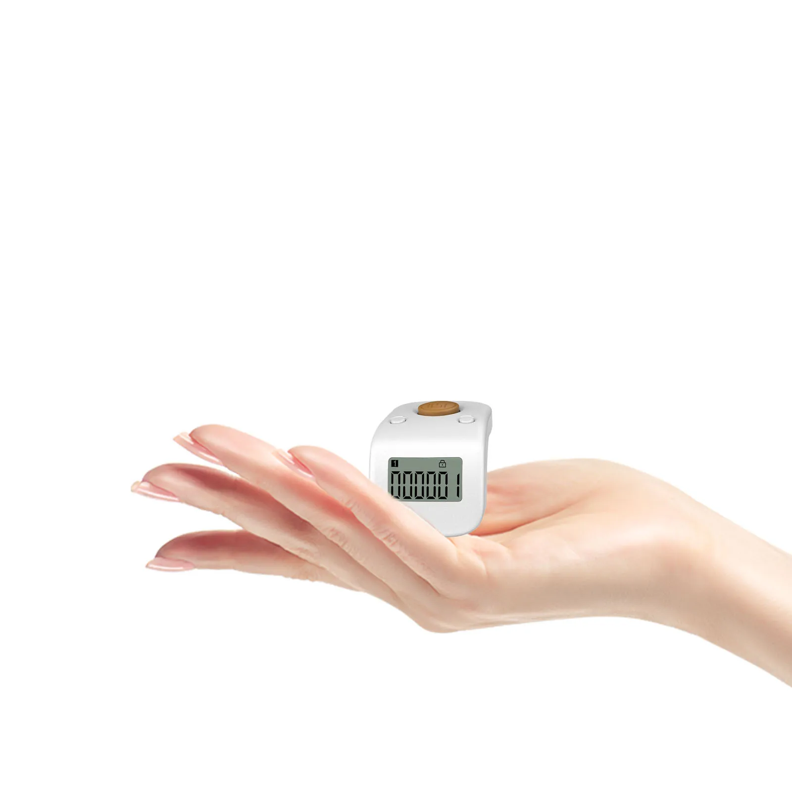 

Rechargeable Finger Counter Digital Silent Electronic Handheld Tally Clicker For People Vehicle Counting Portable Lightweight