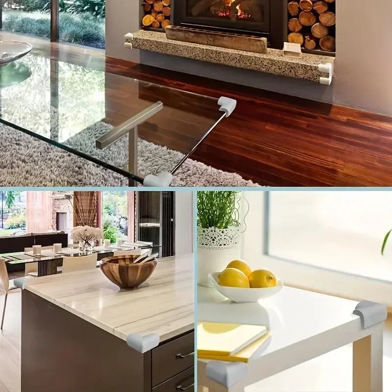 YUANJ 10 шт., детские угловые защитные уголки для дома с мягкими краями, защита для малышей, защита для дома, защита для стола, разноцветные