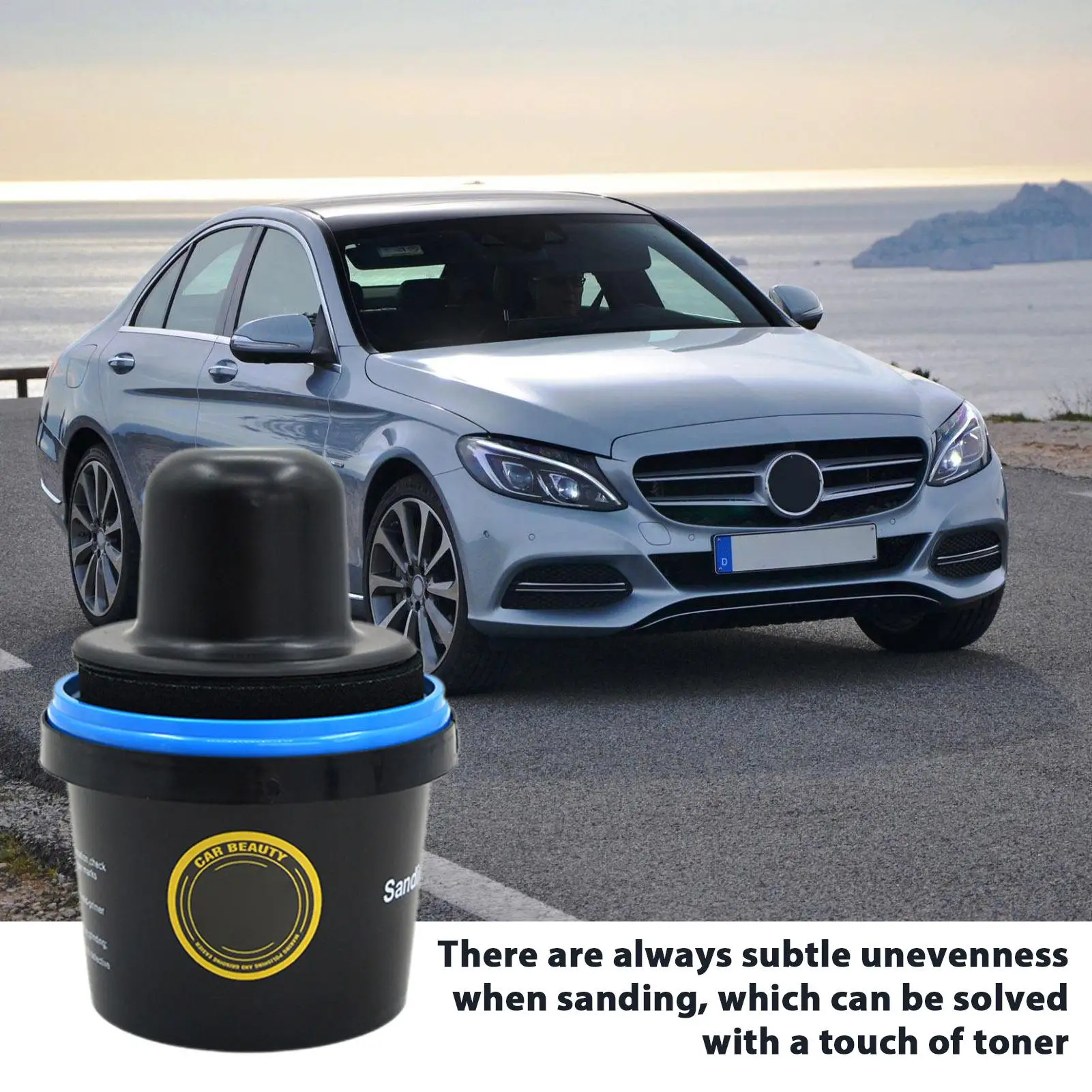 Black Dry Guide Coat Powder for Auto Body Repair Reusable Portable Tool with Handle Multipurpose Surface Inspection Coating