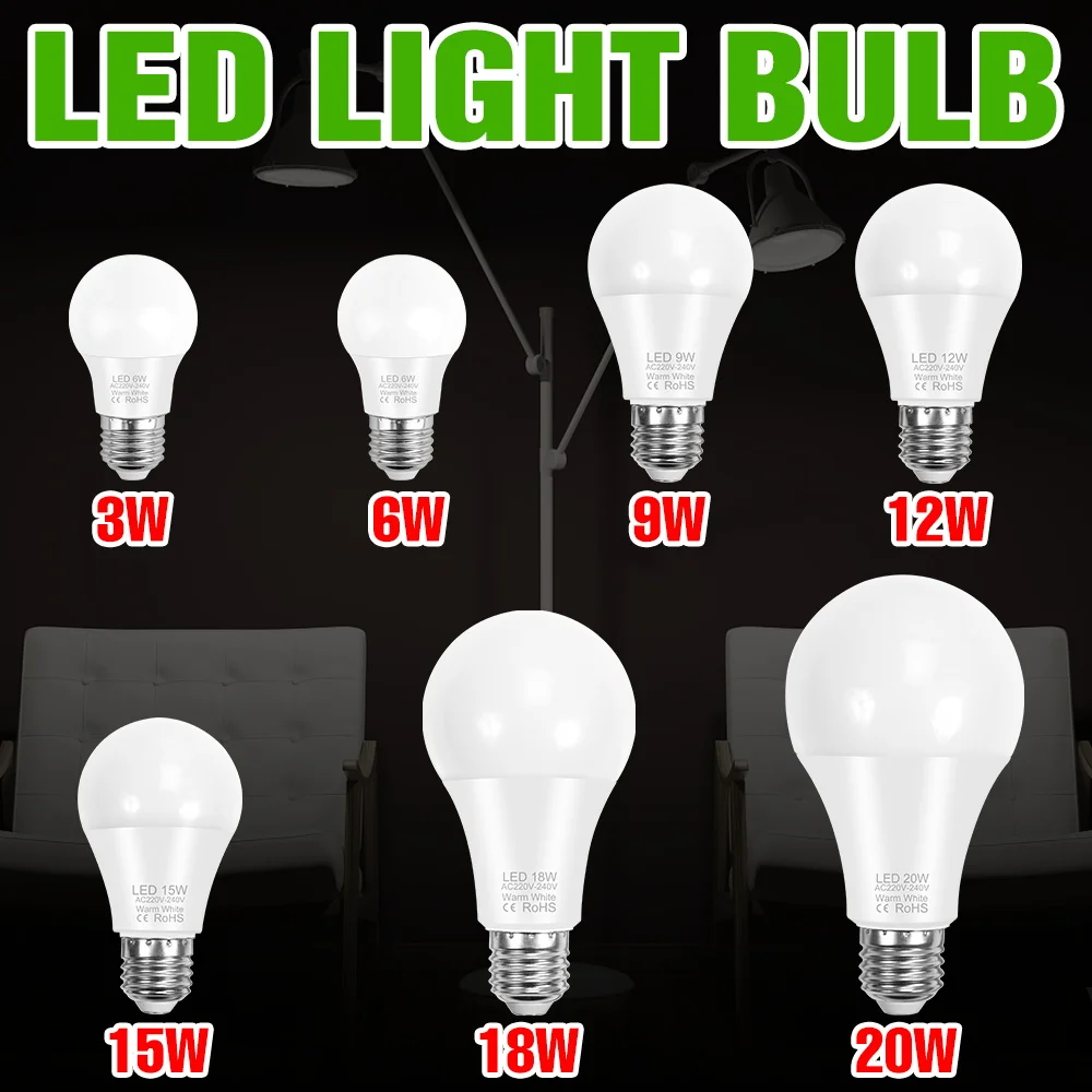 yZ[z20W LEDd E27 V[OCg E14 v AC220V VfAd ȃGlƖ F/gF 240V ƒp rO[p