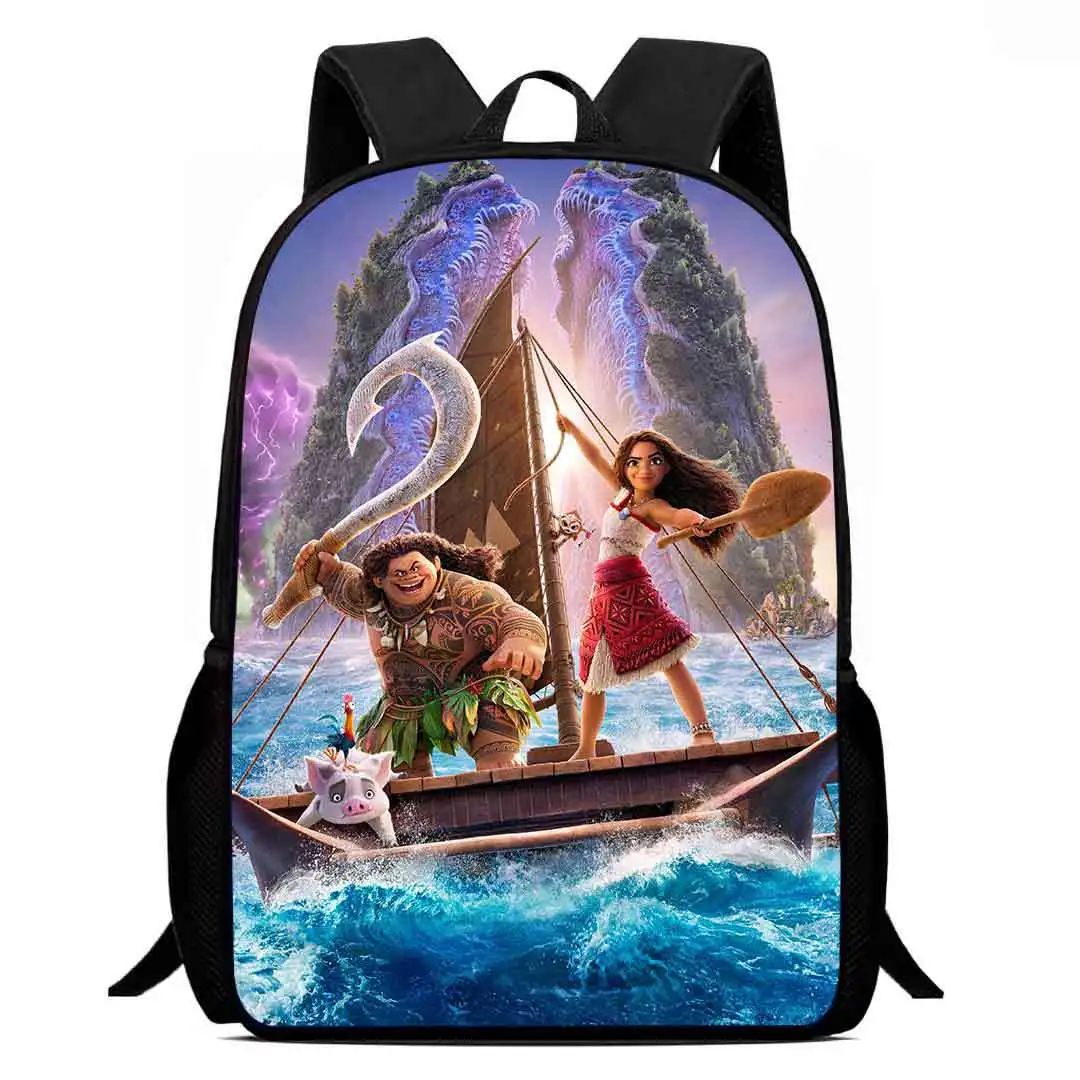 Mochila Custom Maui Moana and Friends Backpacks for Men Women School College Students Bookbag Durable Kid Bag 15 Inch Laptop Bag