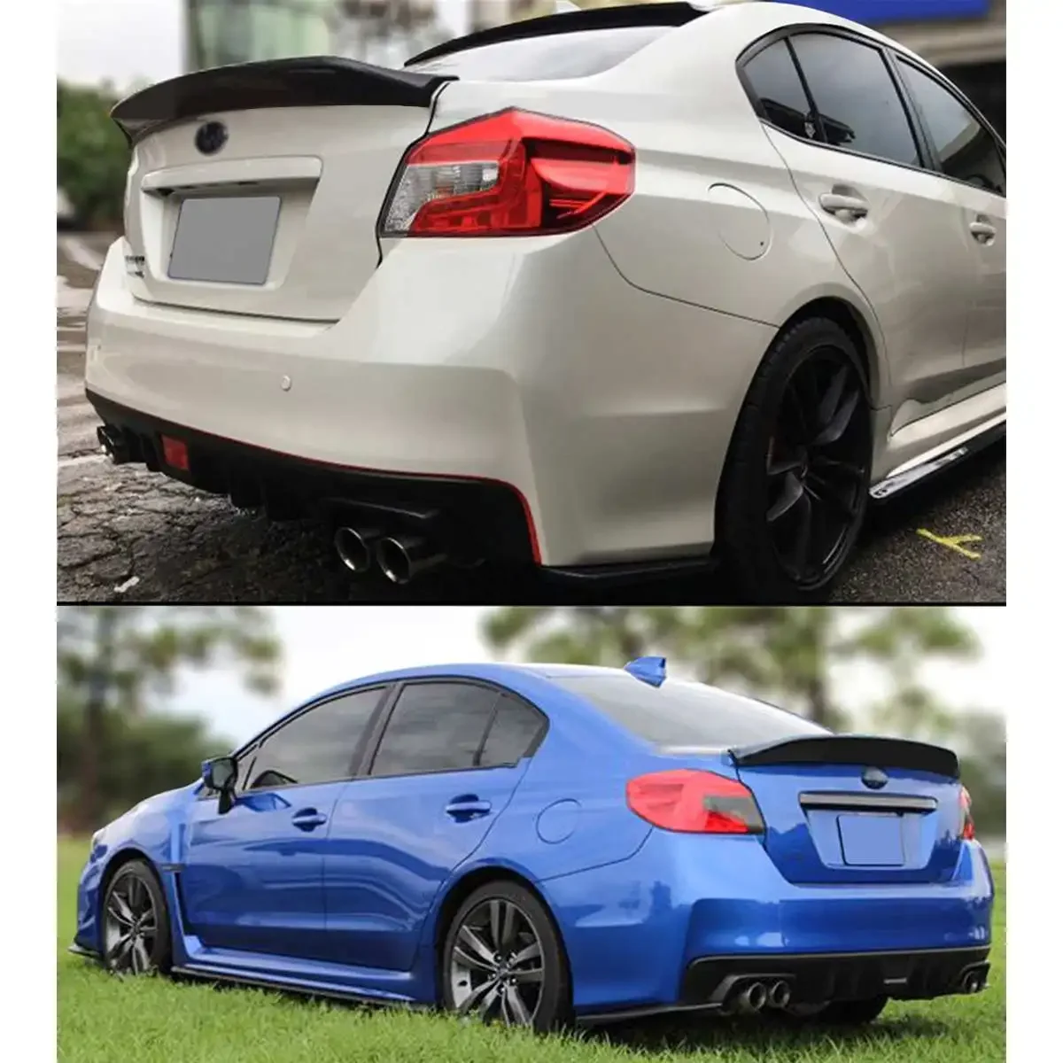 

Car Rear Trunk Boot Lip Spoiler Wing Lid Extension Tail Wing FOR SUBARU WRX STI VA1 VA2 2015-2021