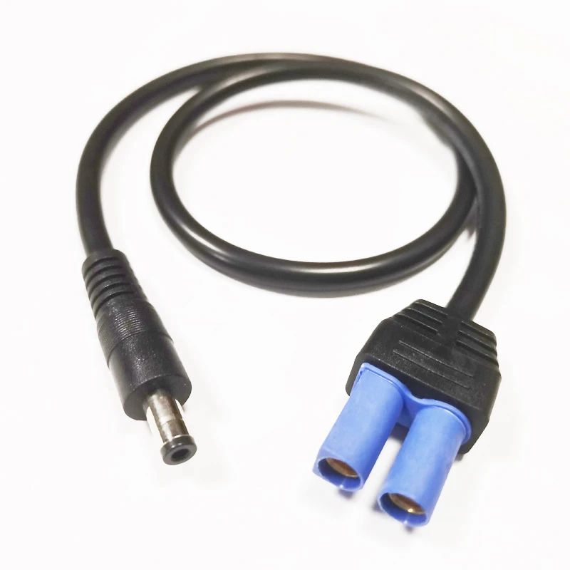 NCHTEK 1.5-Square-MM DC 5.5*2.5mm Male to EC5 Female Power Adapter Connector Cable About 50CM / 1PCS