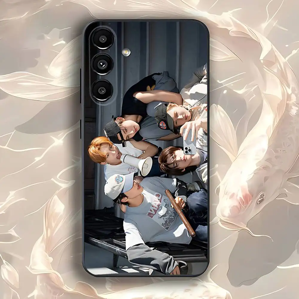 حافظة هاتف K-Kpop C-CORTIS GO لهاتف سامسونج جالاكسي A73,31,32,72,41,53,52,71,22,5G,Note,J7,8,9 غطاء أسود ناعم