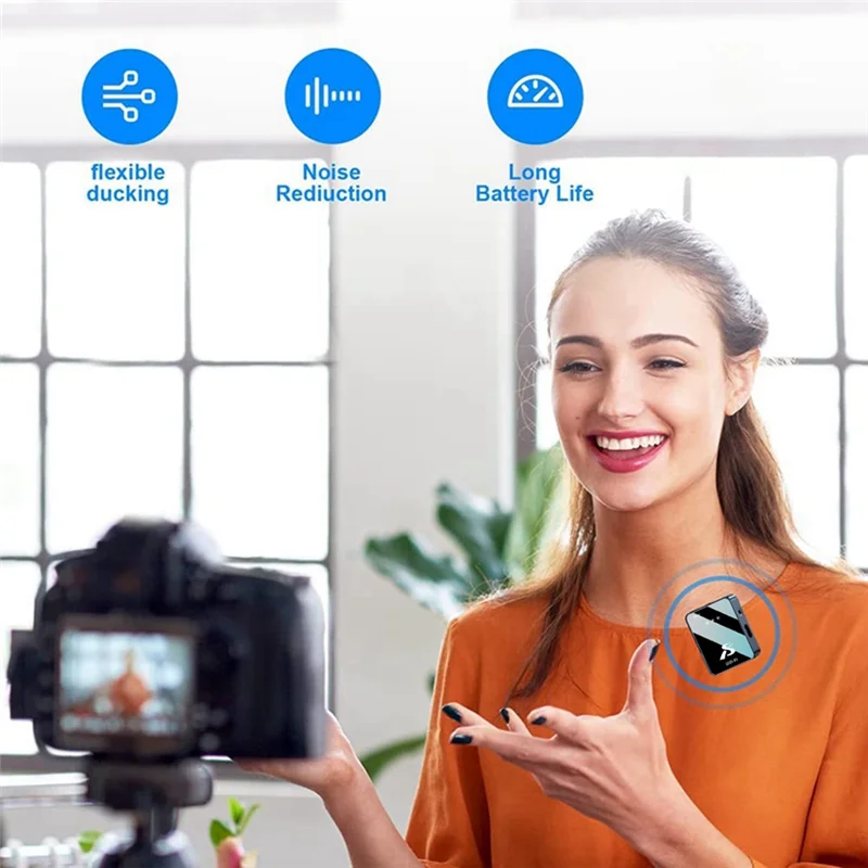 POP-lWireless ラベリア スクエア マイク ラジオ録音 ライブ インタビュー録音用ノイズリダクション マイク