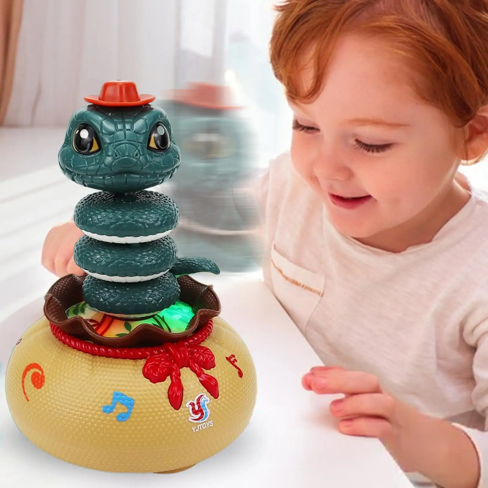 Dancing Snake Musical Toys Snake Baby Toy with Music and LED Lights Baby Toys 6 to 12 Months Children Educational Toys