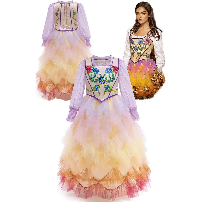 Lucy Grey Baird, детские топы Fantasia для косплея для девочек, юбки, 2023, фильм «Голодный», игры для косплея, маскировка птиц, детская ткань на Хэллоуин Lucy Grey Baird, детские топы Fantasia для косплея для девочек, юбки, 2023, фильм «Голодный», игры для косплея, маскировка птиц, детская ткань на Хэллоуин