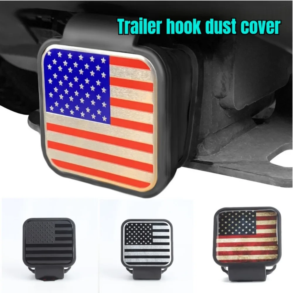 1Pcs Universal Trailer Hitch Cover 2 Inch Receiver Auto Square Plug Tow Hook Cover Trailer Hitch Receiver