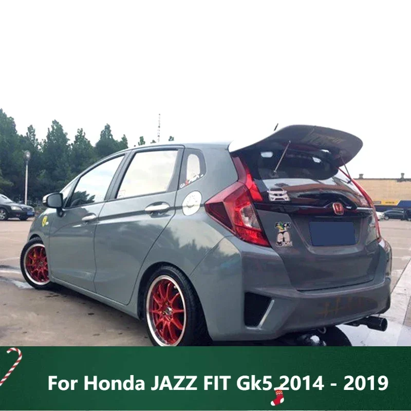 

New！ Roof Spoiler Wing Type JDM Carbon Fibre Car Refitting Accessories Spoiler For Honda JAZZ FIT Gk5 2014 - 2019