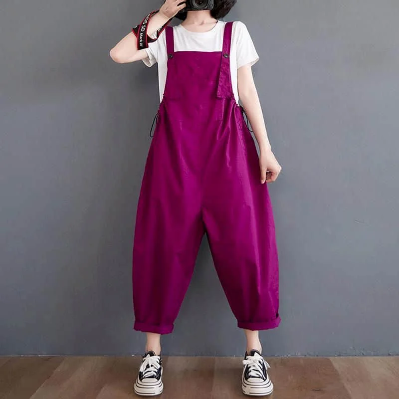 

Oversized Playsuits Women Casual Loose One Piece Outfit Women Korean Fashion Jumpsuits Harem Pants Overalls for Women Clothes